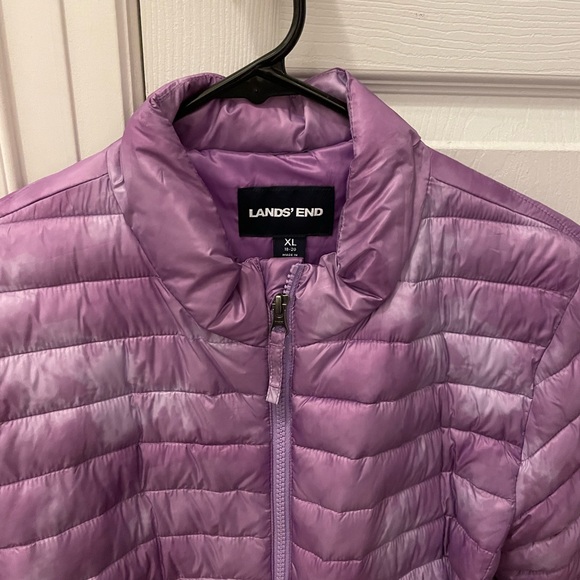 Purple Lands End Spring / Fall / Winter Jacket Girls XL Like New! - Picture 1 of 9